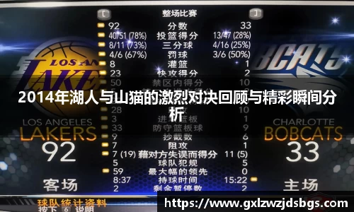2014年湖人与山猫的激烈对决回顾与精彩瞬间分析